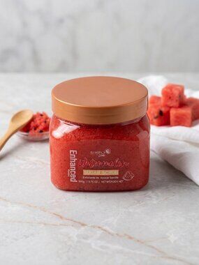 Simply Bella Watermelon Enhanced Sugar Scrub Exfoliating Body Scrub 19.75 oz NIB